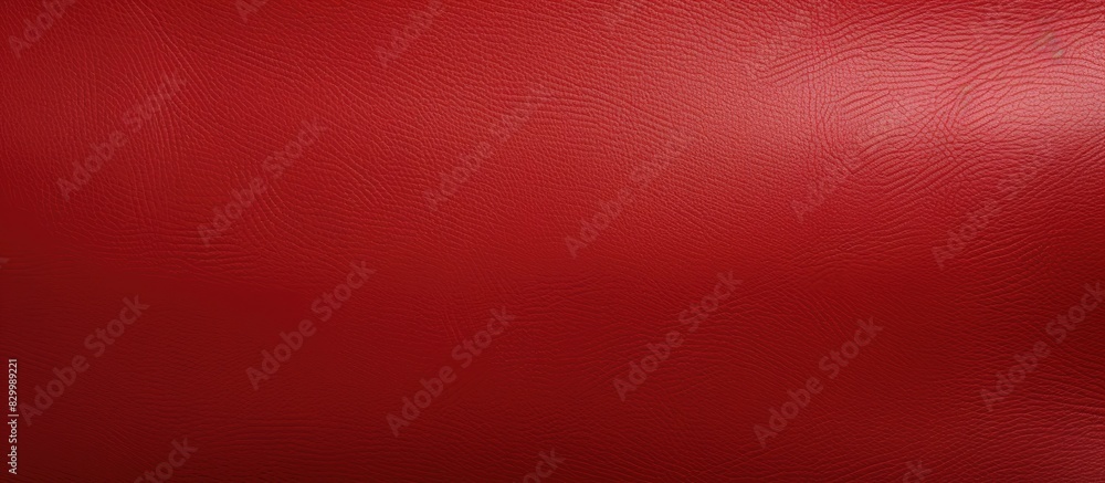 Poster A background image featuring a smooth and vibrant red leather texture creates an appealing visual with copy space for further customization