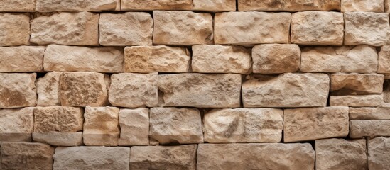 A textured wall made of Maltese stone suitable for use as a background in images requiring copy space