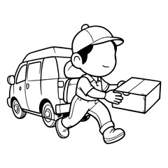 courier illustration 