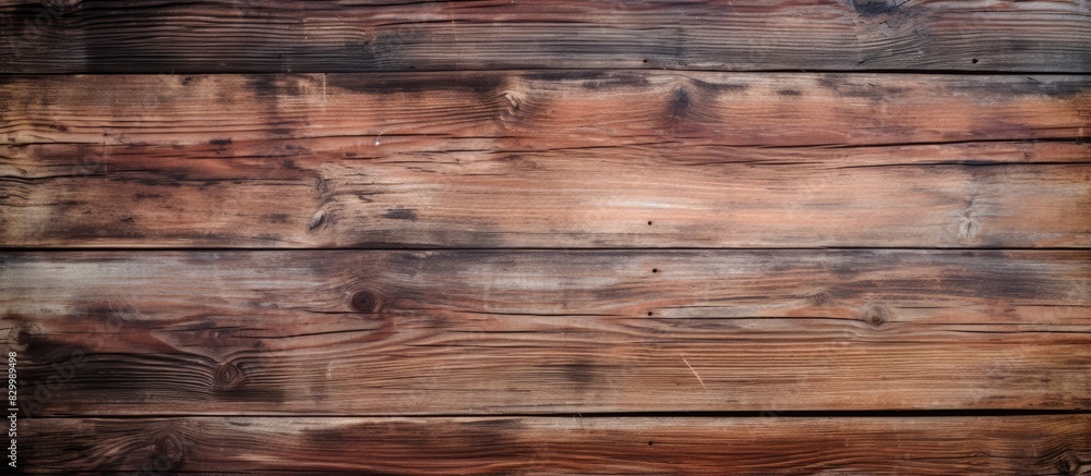Poster Aged weathered wooden board with a vintage rustic appearance perfect for creating a nostalgic and timeless atmosphere Ideal for use as a background in photography or graphic design projects