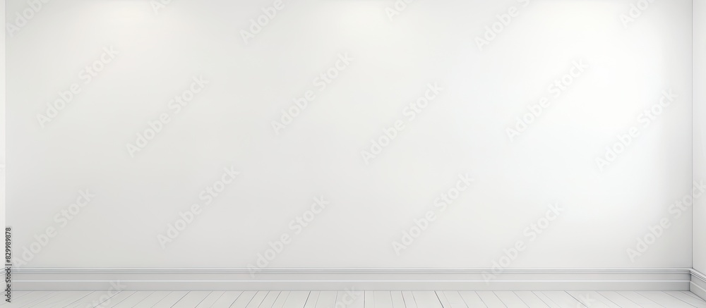 Poster Copy space image of a blank white wall as a background