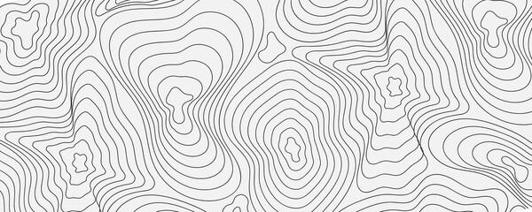 Geodesy contouring land. Topographical line map. Geographic mountain contours background. Topography and cartography mountain landscape contour illustration