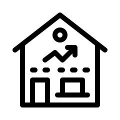 real estate line icon