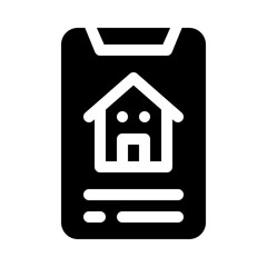 smartphone glyph icon