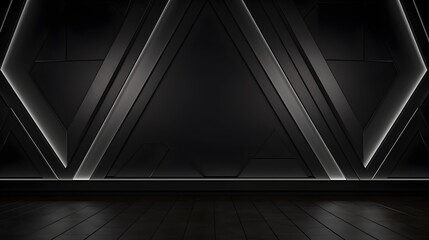 Obraz premium Geometric Architectural Interior with Dramatic Lighting and Shadows