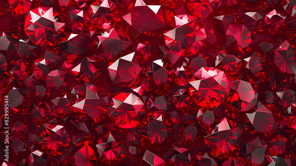 Aufkleber seamless red ruby background. generative ai.