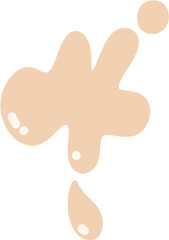 Obraz premium Doodle milk products. Milk splash and blot. Perfect for logo, icon, web design, packaging, baby products 