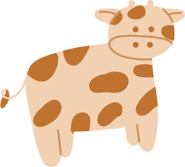 Doodle milk products. Cow. Perfect for logo, icon, web design, packaging, baby products 