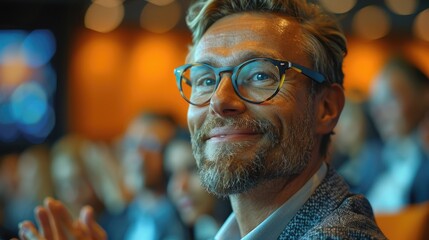 Fototapeta premium Target growth, finance team and diversity of business group clapping for support and happiness. Company success. Generative AI