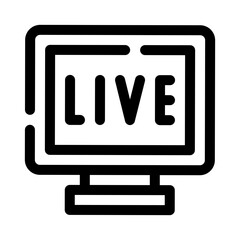 tv monitor line icon