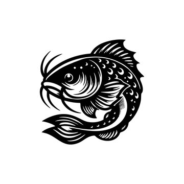 recommend clip art: Catfish logo design inspirations