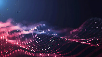 Technology abstract lines and dots connection background. Connection digital data. Generative AI.