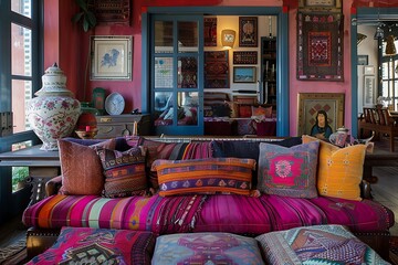 A_bohemian-style_living_room