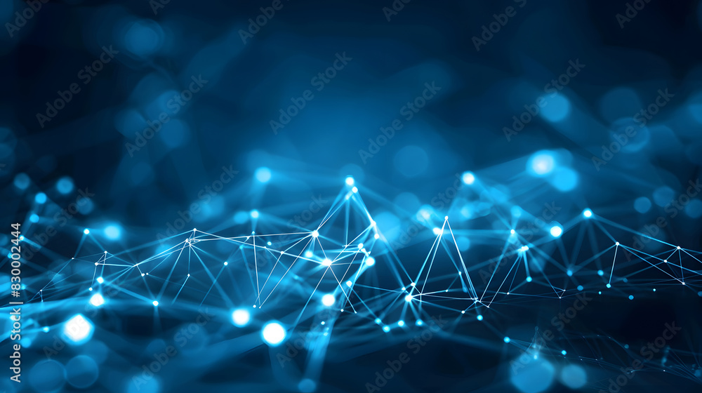Poster technology network background. generative ai.