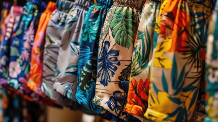 Images of shorts featuring different patterns