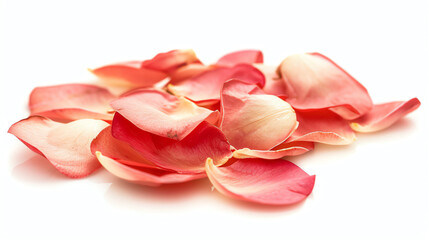 Sala, petals, isolated on white background