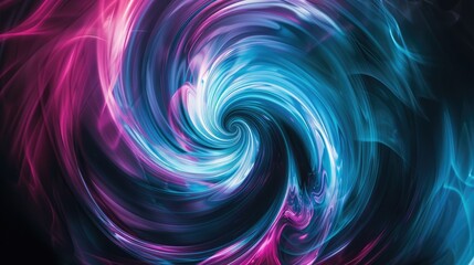 Swirling Motion in Cool Colors