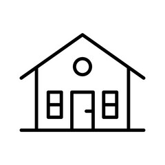 Home icon. Suburban home minimalist design