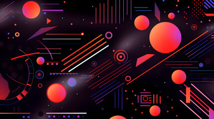 Digital futuristic elements graphics poster background
