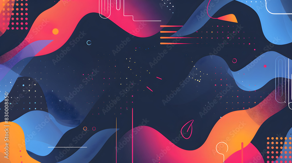 Poster vector abstract graphic design banner pattern background template. generative ai.