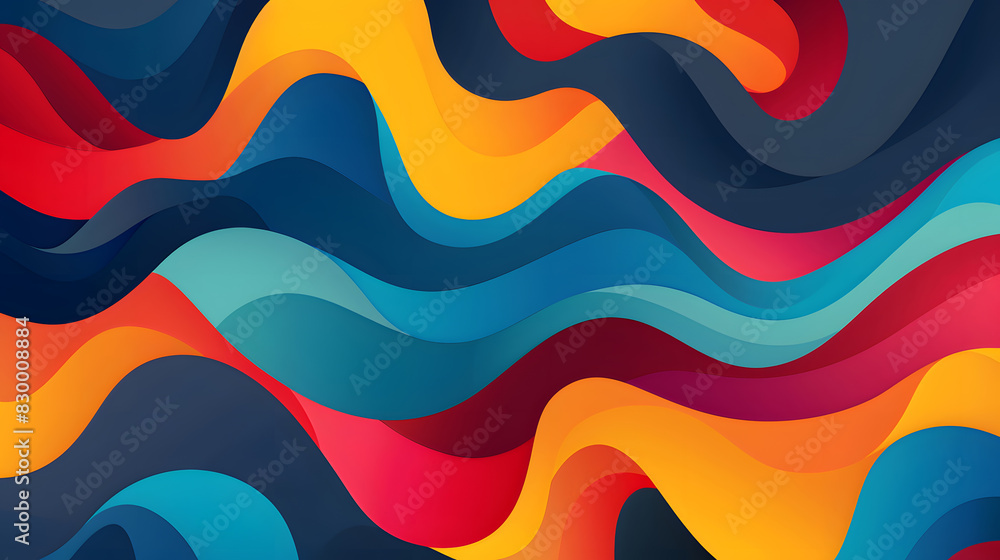 Aufkleber vector abstract graphic design banner pattern background template. generative ai.