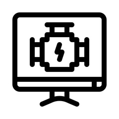 engine line icon