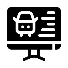 Fototapeta premium smart control glyph icon