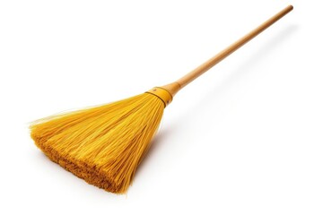 Broom isolated on white background