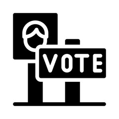 vote glyph icon