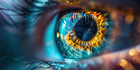 Ocular Conditions: The Blurry Vision and Eye Strain of Eye Disorders - Visualize a scene where vision is blurry and eyes feel strained, indicating ocular conditions such as refractive errors or eye in