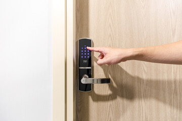 Hand open door digital and access control in a condo