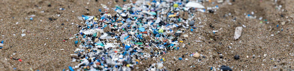 microplastics on the Greek beach, an example of pollution