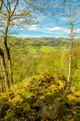 Eine Frühlingshafte Wanderung durch das wunderschöne Sinntal zum Schwarzen Berge bei Riedenberg - Bayern -Deutschland