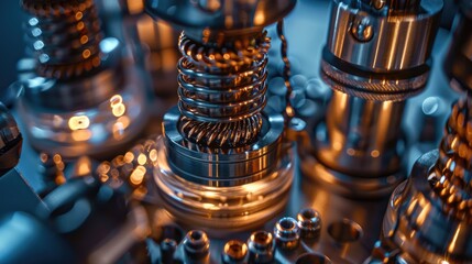 Vaping Accessories Coiled Elements for Dripping Atomizers in E cigarettes Macro Photography