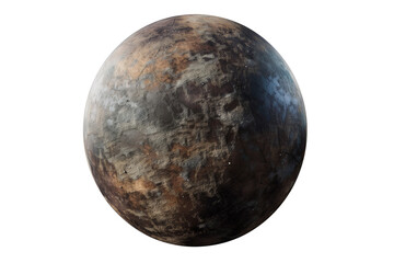 Detailed Earth planet cutout with a transparent background, 8k UHD resolution, PNG format.