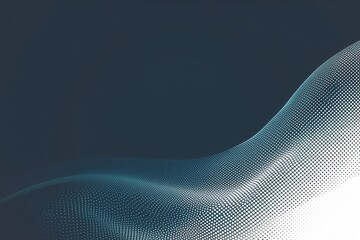Fototapeta premium Abstract elegant wavy halftone background