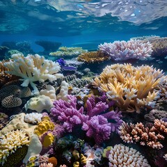 Vibrant and Diverse Coral Reef Ecosystem Threatened by Climate Change and Ocean Acidification