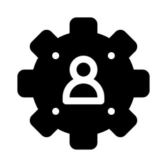 management glyph icon