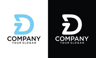 D Logo Elegant Monogram logo. Letter D Abstract Icon. D Symbol Lettering Sign. D Luxury Alphabet. Modern, Elegant, Luxury Style Characters for