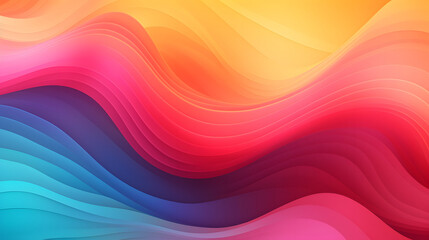 Obraz premium Digital retro colorful waves abstract background