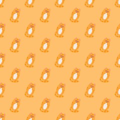 seamless pattern with cats