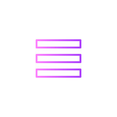 Obraz premium menu gradient icon