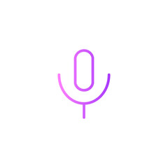 microphone gradient icon