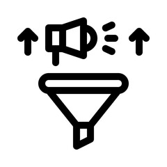 funnel line icon