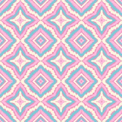 Seamless Ikat ethnic traditional Textile pattern geometric abstract folklore ornament Tribal ethnic illustration background design for print, clothing, scarf