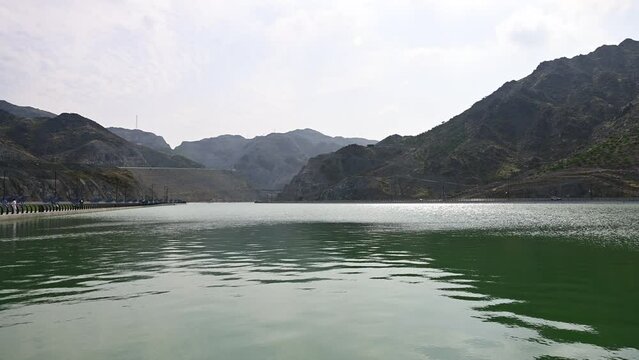 Beautiful Natural Water Resource in United Arab Emirates After Rainy Season