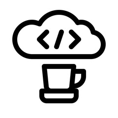 coffee cup line icon