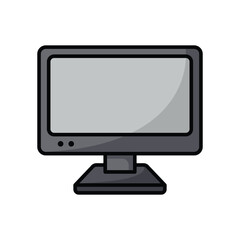 monitor icon vector design template simple and clean