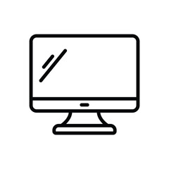 monitor icon vector design template simple and clean