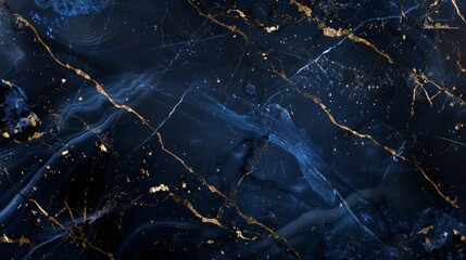Black marble luxury, deep ocean color with glow in the dark streaks, full focus, website background, design template